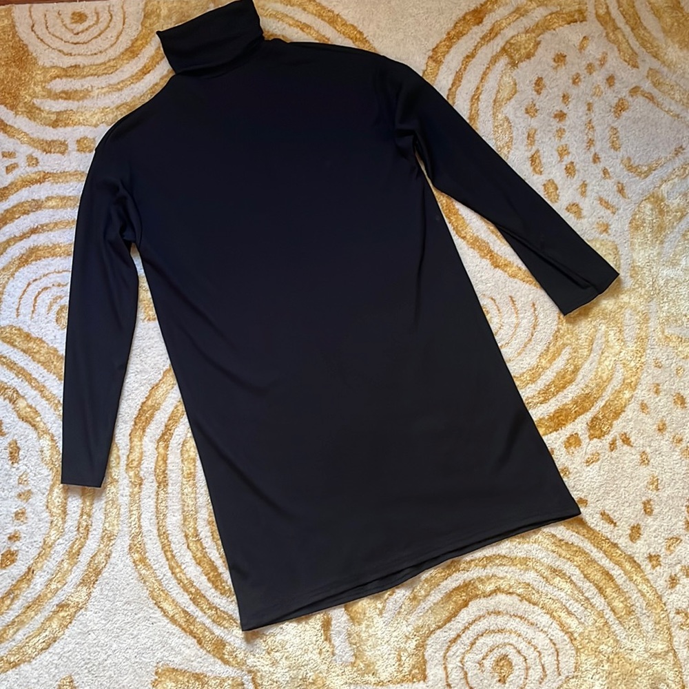 Boohoo ribbed turtleneck dress